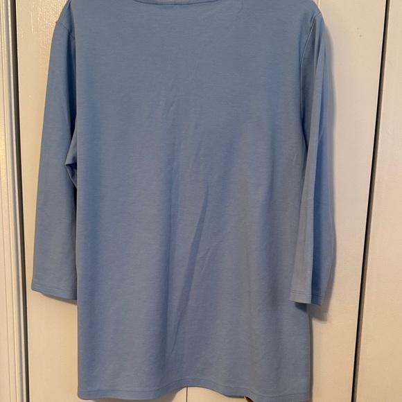 Together Light Blue Embroidered Blouse - Picture 5 of 5